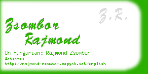 zsombor rajmond business card